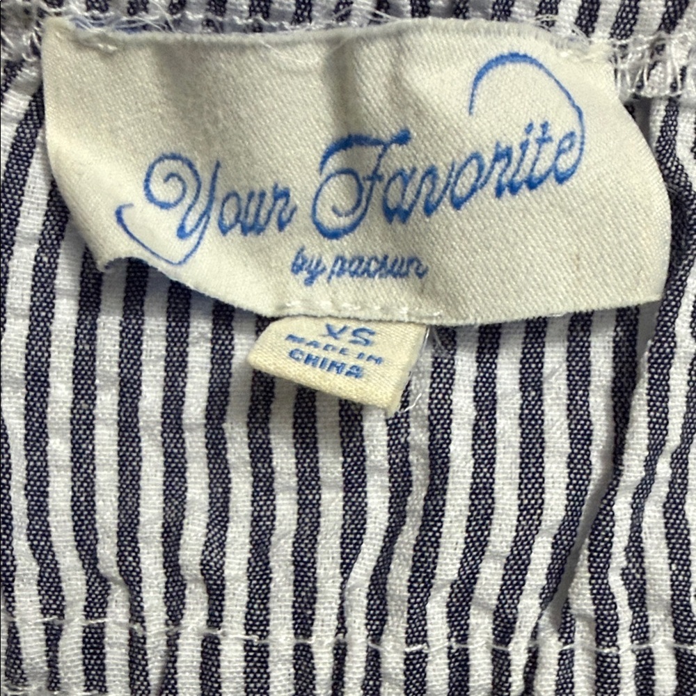 PacSun Navy and White Striped Halter Tank - Picture 9 of 9